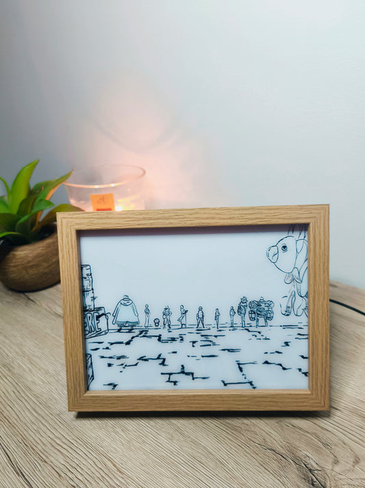 Cadre Lumineux LED EQUIPAGE LUFFY