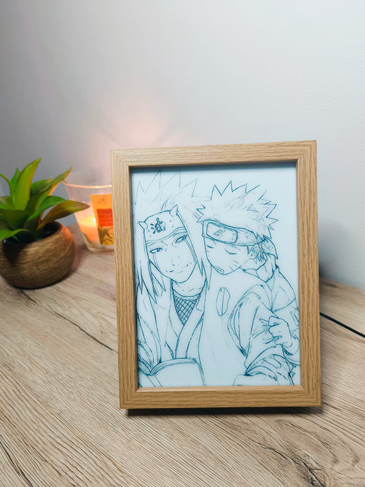 Cadre Lumineux LED - JIRAYA NARUTO