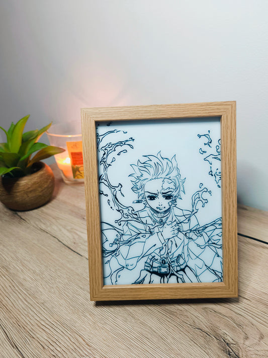 Cadre Lumineux LED - TANJIRO RENGOKU