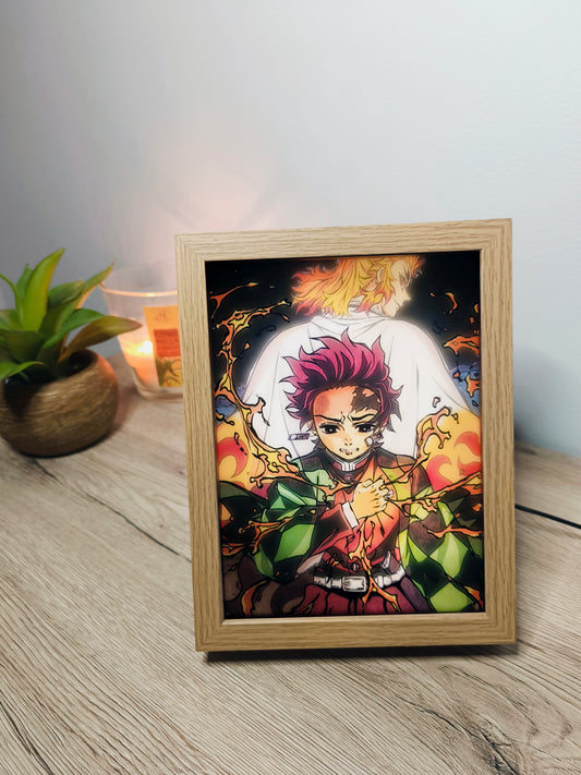 Cadre Lumineux LED - TANJIRO RENGOKU
